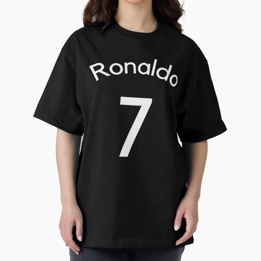 Ronaldo Manchester United Oversized T-Shirt Show Championship Spirit for Match Day Hype around FIFA World Cup 2026, Cristiano Ronaldo, Argentina, Goal Celebration Energy, Supporter Heritage, Football Icons and Worldwide Tournament Joy; Ideal for