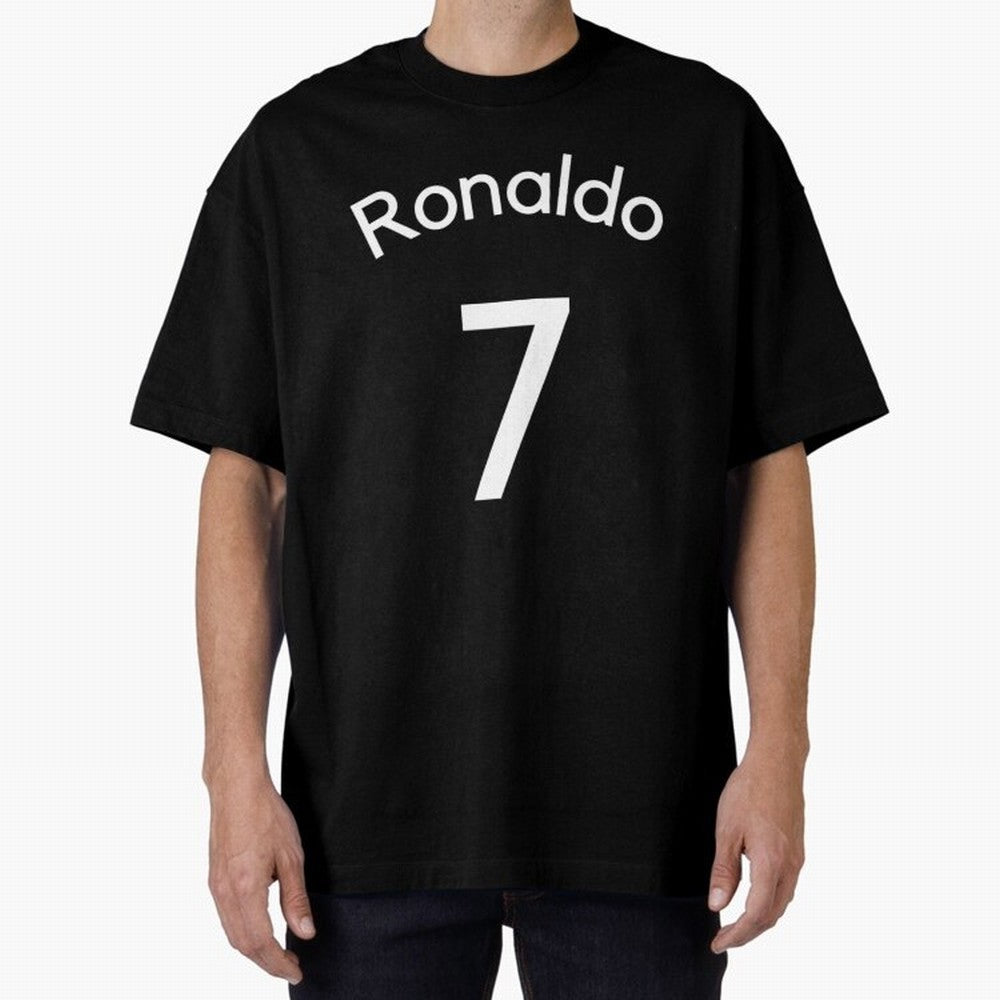 Ronaldo Manchester United Oversized T-Shirt Show Championship Spirit for Match Day Hype around FIFA World Cup 2026, Cristiano Ronaldo, Argentina, Goal Celebration Energy, Supporter Heritage, Football Icons and Worldwide Tournament Joy; Ideal for