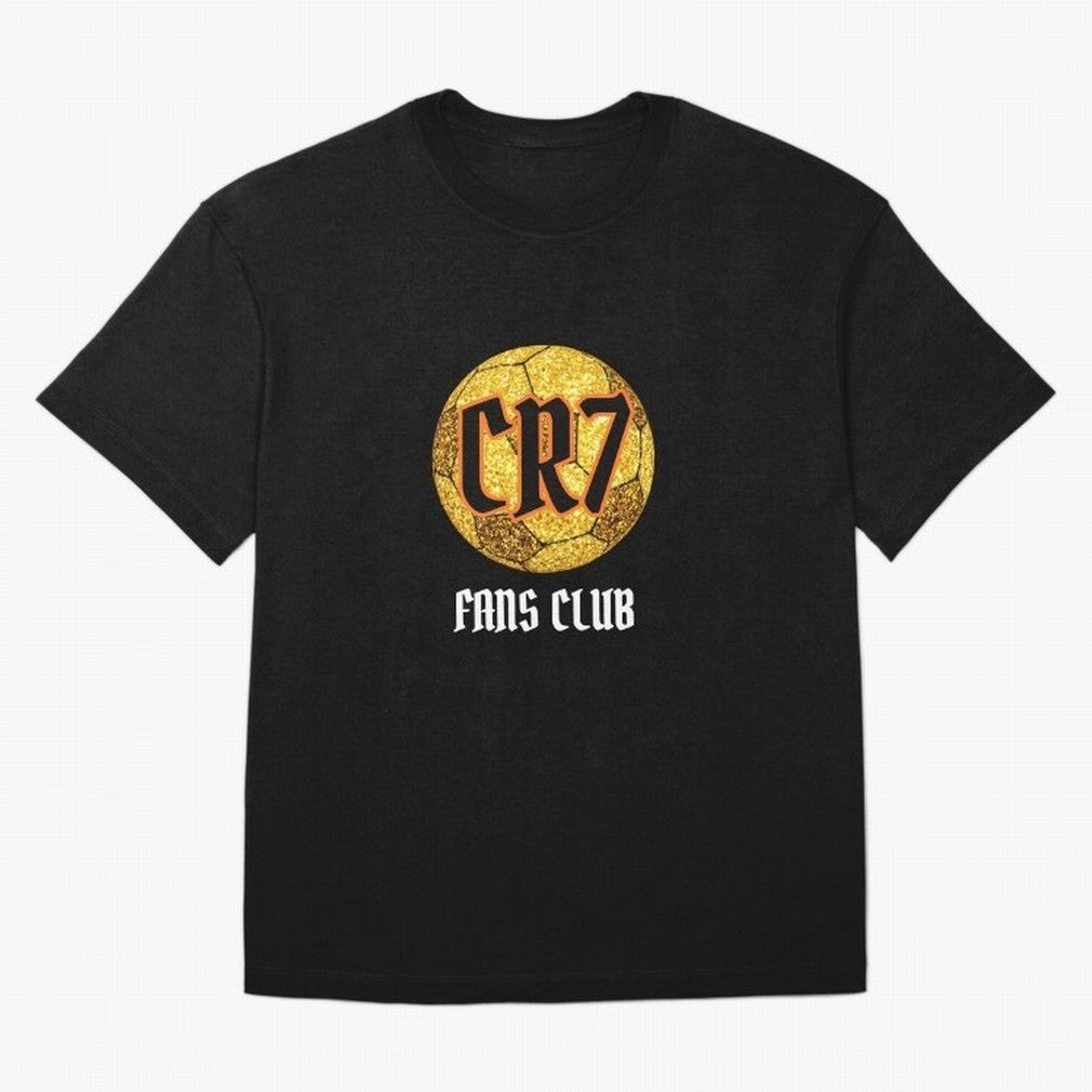 CR7 BLK 2 Oversized T-Shirt Celebrate Golden Goal Energy in Global Football Passion for FIFA World Cup 2026, Highlighting Mbappe, Spain and Netherlands, Retro Football Energy, Iconic Rivalries, Trophy Chase Drama and Stadium Atmosphere; Perfect for