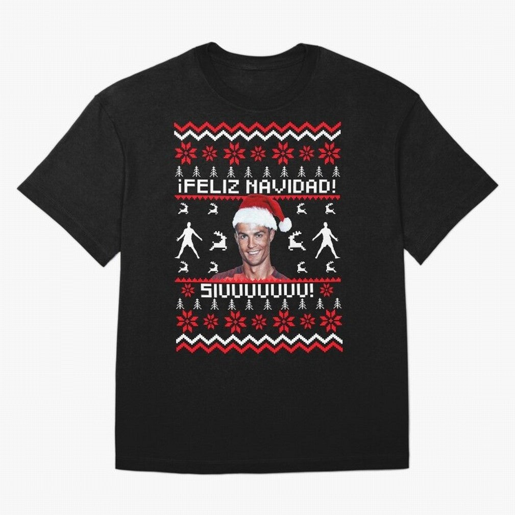 Cristiano Ronaldo El Bicho SIUU Ugly Sweater Oversized T-Shirt Honor the Football Icons of Match Day Hype around FIFA World Cup 2026 Group Stage, Haaland and Mbappe, Germany, Football History, Final Match Energy, Crowd Noise and Once in a Lifetime