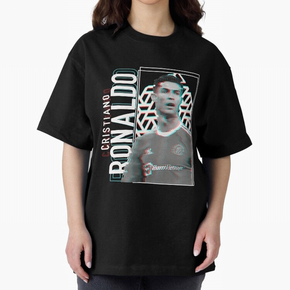 Cristiano Ronaldo sport Oversized T-Shirt Celebrate the Biggest Stage of the FIFA World Cup 2026 Group Stage Journey through Neymar, Haaland and Cristiano Ronaldo Highlights, England Pride, Match Day Excitement, Supporter Culture, Golden Goals and