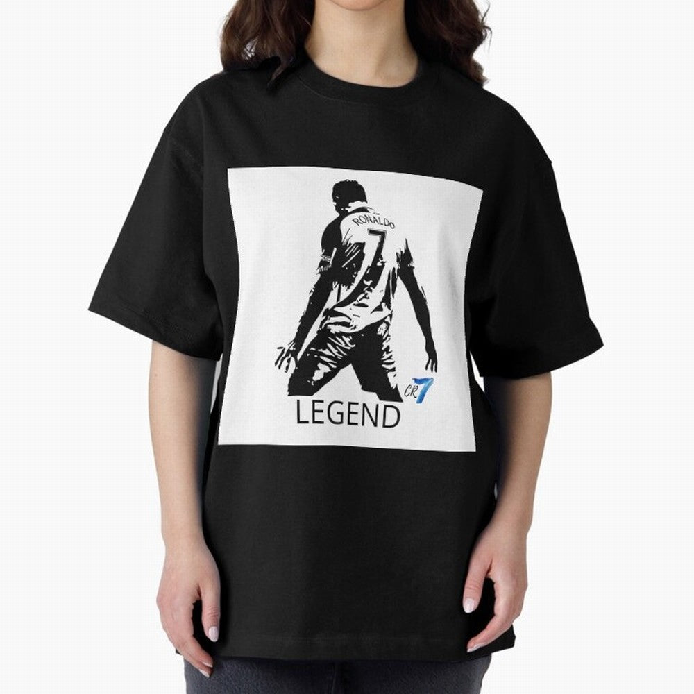 RONALDO legend CR7 Oversized T-Shirt Turn Football Passion into FIFA World Cup 2026 Celebrating Messi and Cristiano Ronaldo, Spain Energy, Global Supporter Spirit, Legendary Goals, National Colors and Tournament Celebration; Great for Supporters