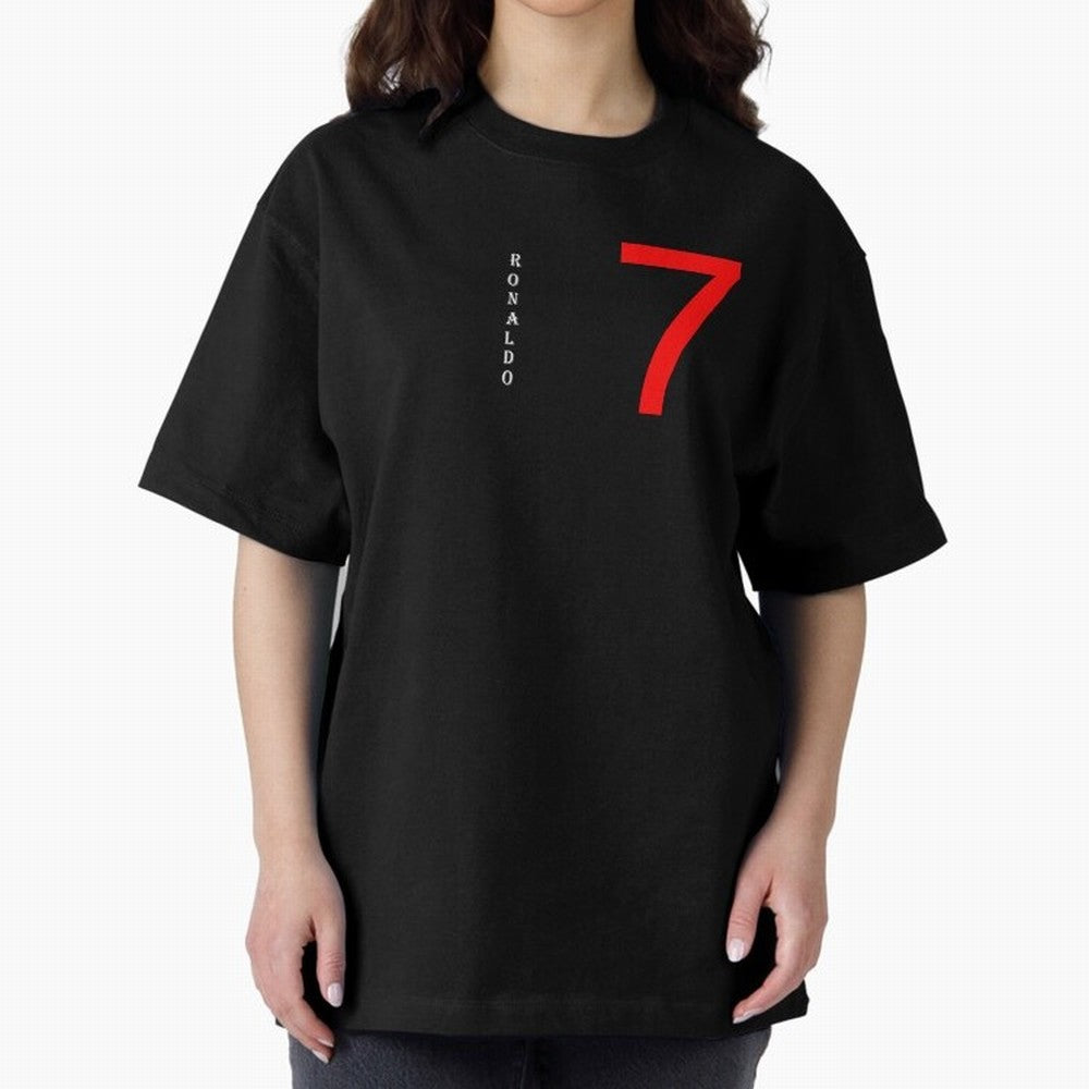 Christiano Ronaldo T-shirts Oversized T-Shirt Turn Up for Match Day Hype around FIFA World Cup 2026 Group Stage, CR7, France and Portugal, Worldwide Fan Energy, Dramatic Goals, Stadium Lights and Championship Celebrations; Perfect for Supporters