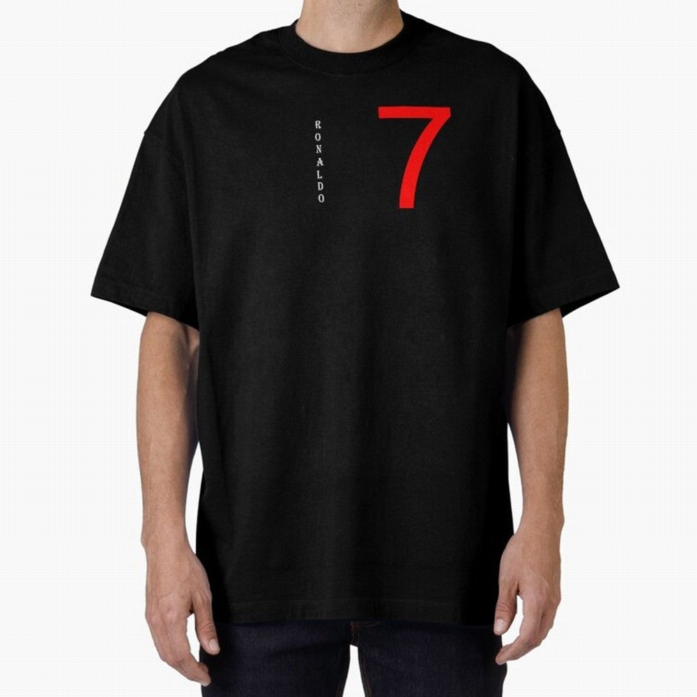 Christiano Ronaldo T-shirts Oversized T-Shirt Turn Up for Match Day Hype around FIFA World Cup 2026 Group Stage, CR7, France and Portugal, Worldwide Fan Energy, Dramatic Goals, Stadium Lights and Championship Celebrations; Perfect for Supporters
