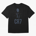 CR7 - Cristiano Ronaldo Oversized T-Shirt Celebrate Football Heritage in Global Football Passion for FIFA World Cup 2026 Group Stage, Celebrating Haaland and Mbappe, England, France and Netherlands, Vintage Soccer Flavor, Modern Football Stars,