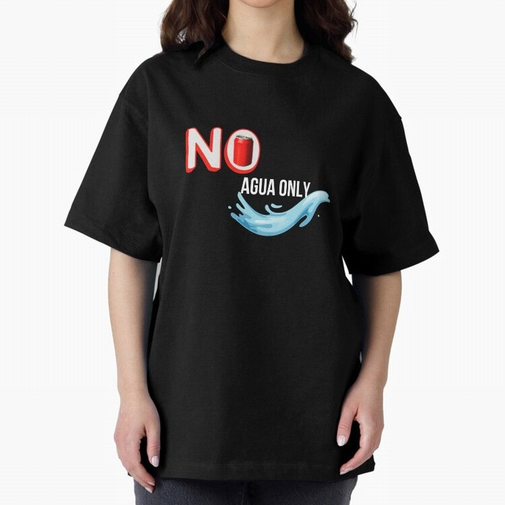 Cristiano Ronaldo - No Soda Coca Drink Agua Water Only Oversized T-Shirt Join Supporters Worldwide for FIFA World Cup 2026 USA Canada Mexico with Cristiano Ronaldo, England and Germany Energy, Global Supporter Spirit, Legendary Goals, National