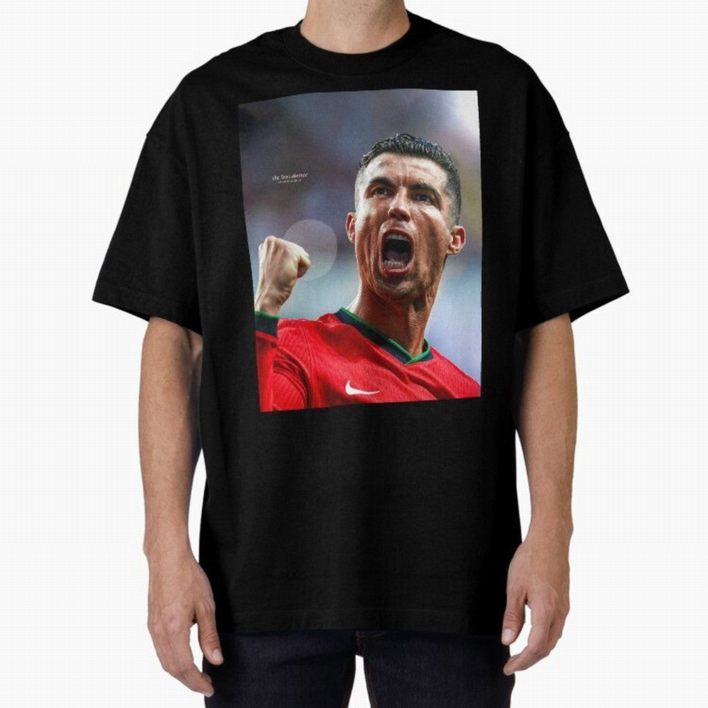 CR7: The Eternal GOAT Oversized T-Shirt Celebrate Classic Football Spirit in FIFA World Cup 2026 Group Stage Connected to Messi, Neymar and Mbappe, England, France and Netherlands Energy, Global Supporter Spirit, Legendary Goals, National Colors