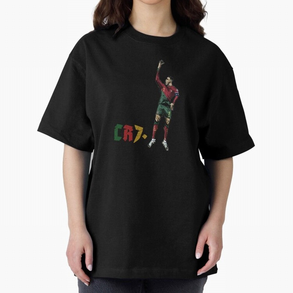 CR7. Oversized T-Shirt Relive Legendary Nights from the FIFA World Cup 2026 USA Canada Mexico Journey through Messi, CR7 and Mbappe Highlights, Brazil Pride, Worldwide Fan Energy, Dramatic Goals, Stadium Lights and Championship Celebrations; Great