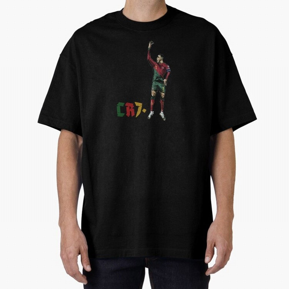 CR7. Oversized T-Shirt Relive Legendary Nights from the FIFA World Cup 2026 USA Canada Mexico Journey through Messi, CR7 and Mbappe Highlights, Brazil Pride, Worldwide Fan Energy, Dramatic Goals, Stadium Lights and Championship Celebrations; Great