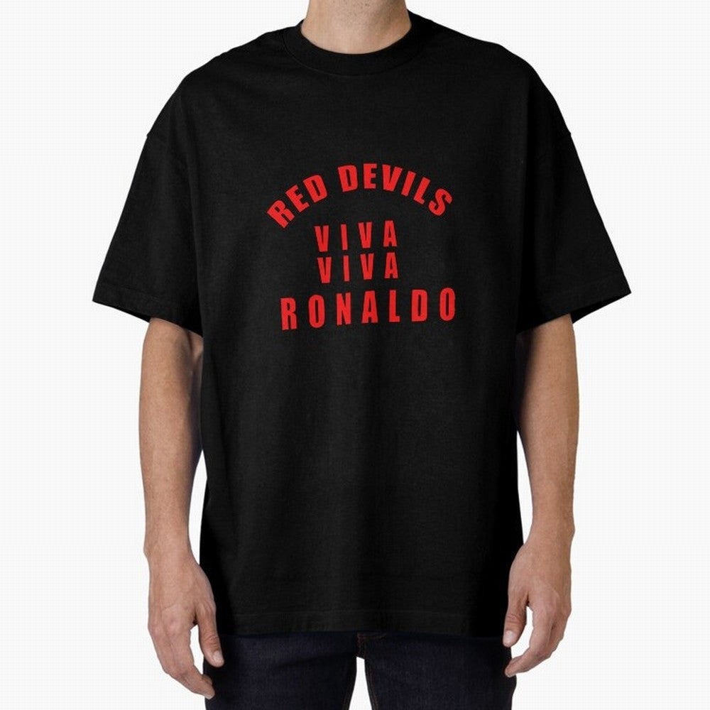 Viva Viva Ronaldo Oversized T-Shirt Bring Legendary Rivalry Energy to Global Football Passion for FIFA World Cup 2026 USA Canada Mexico, Centered on Messi, Neymar and Mbappe, France, Vintage Soccer Flavor, Modern Football Stars, National Flags and