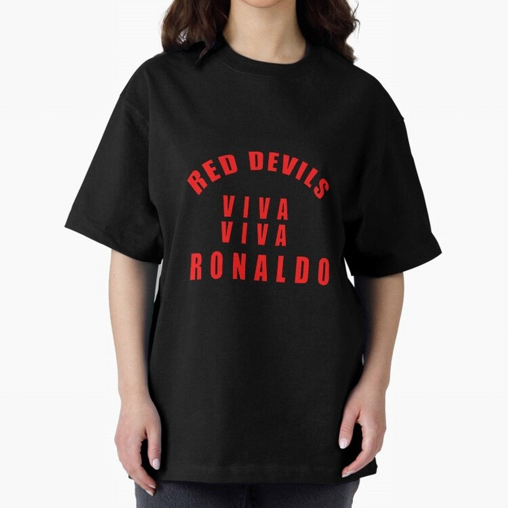 Viva Viva Ronaldo Oversized T-Shirt Bring Legendary Rivalry Energy to Global Football Passion for FIFA World Cup 2026 USA Canada Mexico, Centered on Messi, Neymar and Mbappe, France, Vintage Soccer Flavor, Modern Football Stars, National Flags and