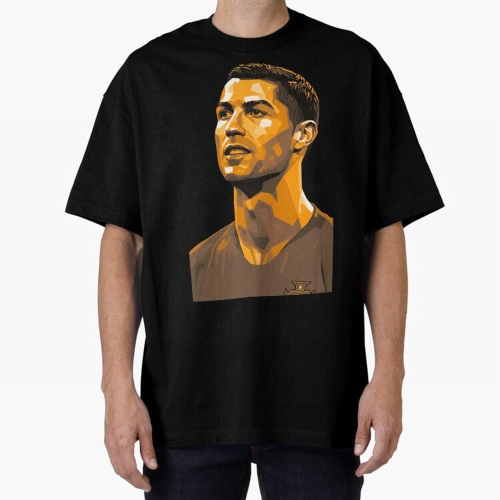 Ronaldo Oversized T-Shirt Cheer for FIFA World Cup 2026 Capturing CR7 and Messi, Brazil Energy, Classic Soccer Heritage, Championship Pressure, Fan Loyalty and International Pride; Made for Die Hard Supporters, Soccer Lovers, Game Day Photos and