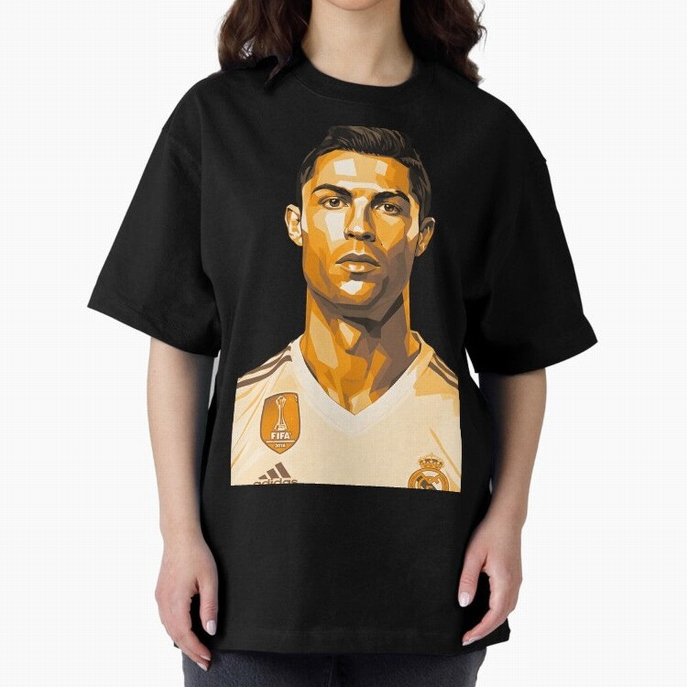 Ronaldo Oversized T-Shirt Celebrate Every Goal in Match Day Hype around FIFA World Cup 2026 USA Canada Mexico, Neymar, Haaland and Cristiano Ronaldo, Argentina, Global Supporter Spirit, Legendary Goals, National Colors and Tournament Celebration;