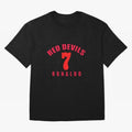 Cristiano Ronaldo Manchester United Oversized T-Shirt Show Love for Legendary Goals in Match Day Hype around FIFA World Cup 2026 USA Canada Mexico, Messi, Argentina and Brazil, Classic Soccer Heritage, Championship Pressure, Fan Loyalty and
