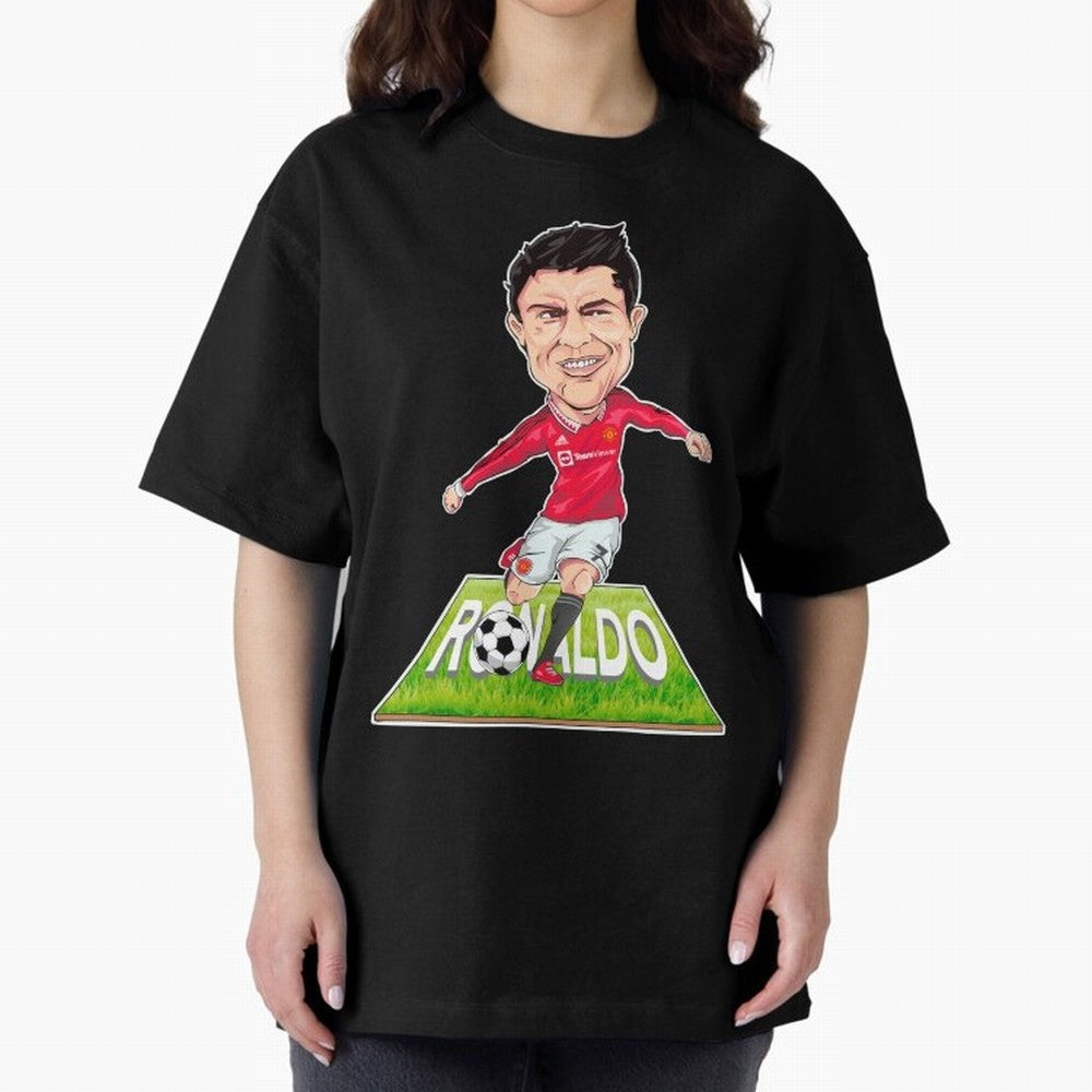 Cristiano Ronaldo Oversized T-Shirt Showcase FIFA World Cup 2026 USA Canada Mexico for Fans of Messi, Neymar and Mbappe and England and Germany, Bringing Soccer Culture, Superstar Moments, National Team Dreams and Competitive Fire; Created for
