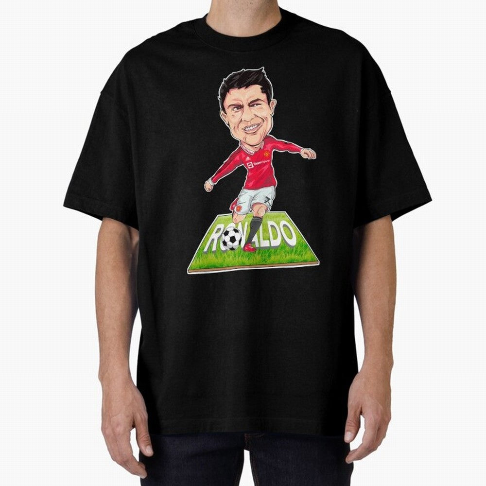 Cristiano Ronaldo Oversized T-Shirt Showcase FIFA World Cup 2026 USA Canada Mexico for Fans of Messi, Neymar and Mbappe and England and Germany, Bringing Soccer Culture, Superstar Moments, National Team Dreams and Competitive Fire; Created for
