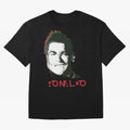 Portugal Football Captain Cristiano Ronaldo 3D Anaglyph Portrait Oversized T-Shirt Show Passion for the Stars of Match Day Hype around FIFA World Cup 2026 Group Stage, Haaland and Mbappe, Spain and Netherlands, Soccer Culture, Superstar Moments,