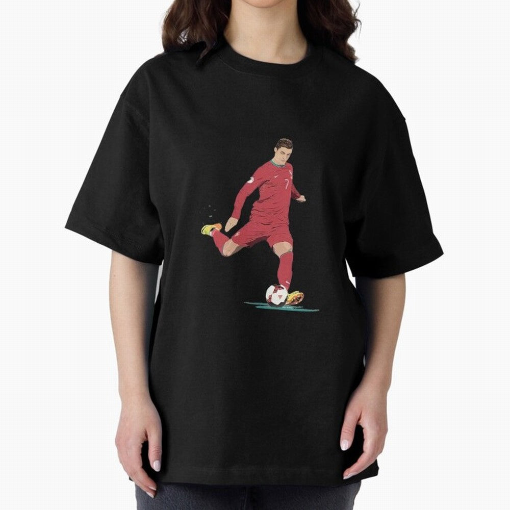 Cristiano ronaldo portugal 2022 Oversized T-Shirt Bring Bold Fan Energy to FIFA World Cup 2026 Spirit, Featuring Argentina and Brazil, Cristiano Ronaldo, Game Day Rituals, Football Legends, Country Pride and the Road to the Final; Ideal for
