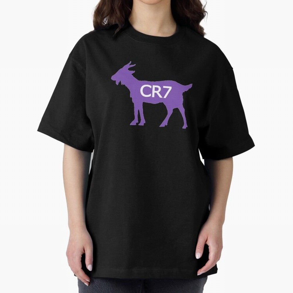 CR7 GOAT Purple Oversized T-Shirt Create the FIFA World Cup 2026 Journey through Haaland Highlights, England and Germany Pride, Soccer Culture, Superstar Moments, National Team Dreams and Competitive Fire; Made for Die Hard Supporters, Soccer