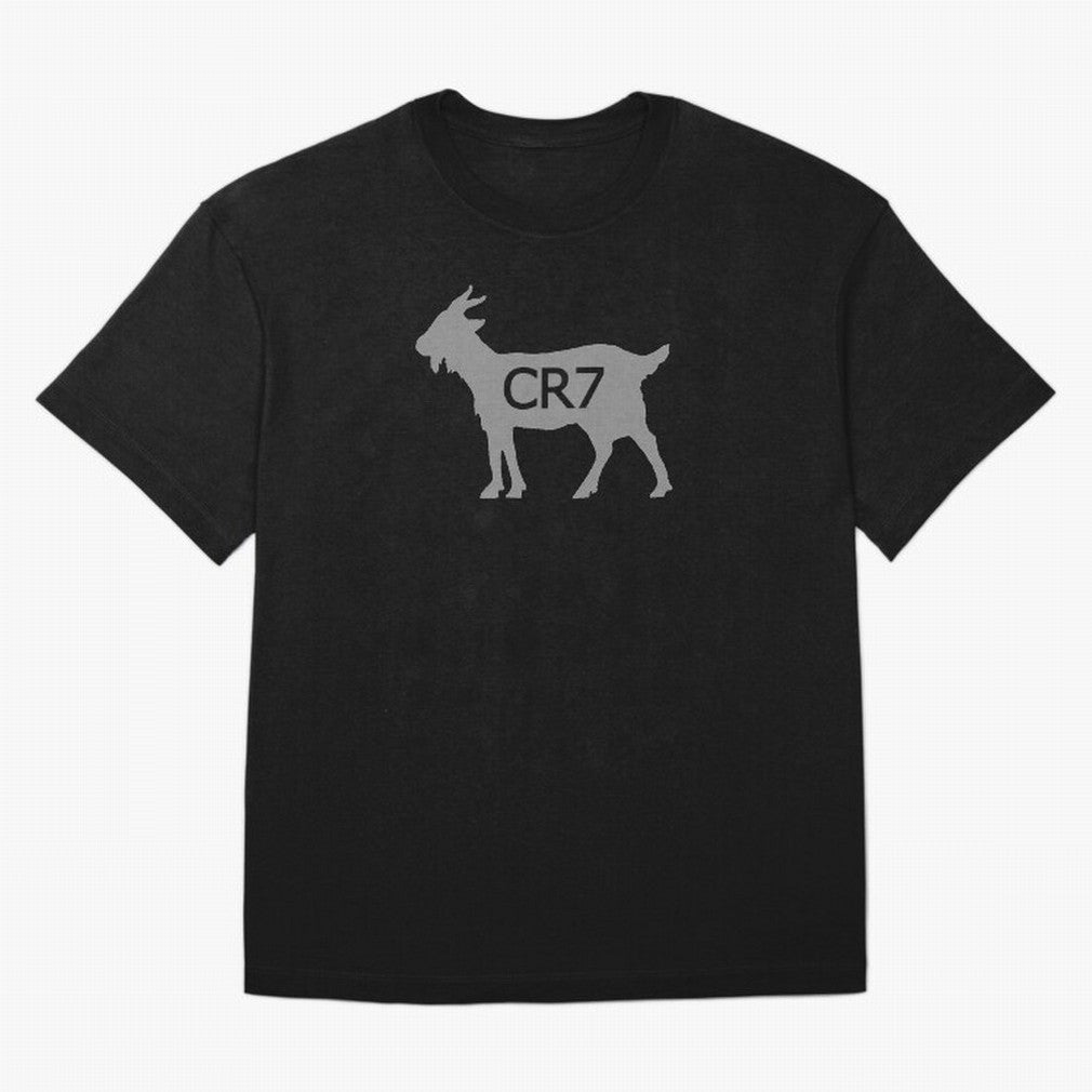 CR7 GOAT Grey 2 Oversized T-Shirt Discover FIFA World Cup 2026 USA Canada Mexico Spirit, Centered on France and Portugal, Messi and Cristiano Ronaldo, Global Supporter Spirit, Legendary Goals, National Colors and Tournament Celebration; Ideal for