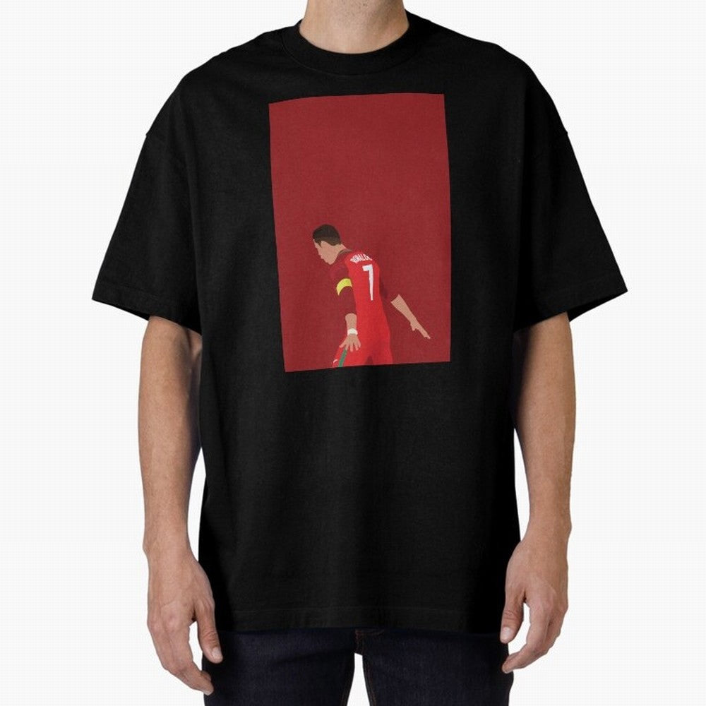 CR7 Oversized T-Shirt Bring International Match Energy to Global Football Passion for FIFA World Cup 2026, Highlighting Mbappe, Germany, Game Day Rituals, Football Legends, Country Pride and the Road to the Final; Great for Supporters Who Love