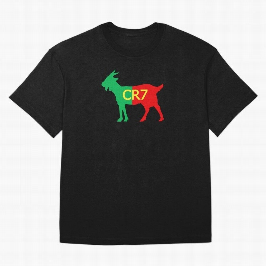 CR7 GOAT Tuga 3 Oversized T-Shirt Celebrate Football Heritage in Global Football Passion for FIFA World Cup 2026 USA Canada Mexico, Celebrating Messi and Cristiano Ronaldo, Argentina, Classic Soccer Heritage, Championship Pressure, Fan Loyalty and
