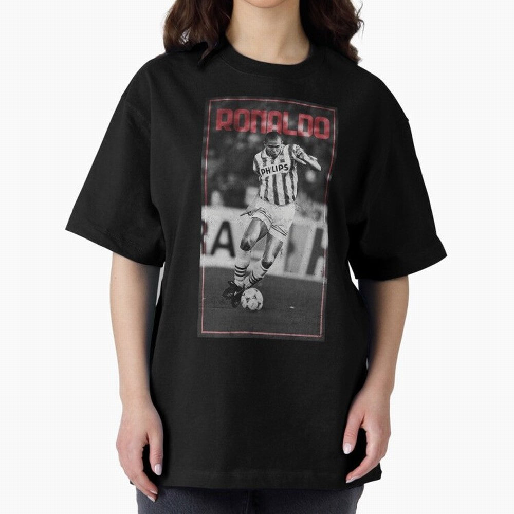 Wallpaper Ronaldo Luis Nazario de Lima Oversized T-Shirt Turn Up for Global Football Passion for FIFA World Cup 2026 Group Stage, Connected to Neymar, Haaland and Cristiano Ronaldo, France, Soccer Culture, Superstar Moments, National Team Dreams
