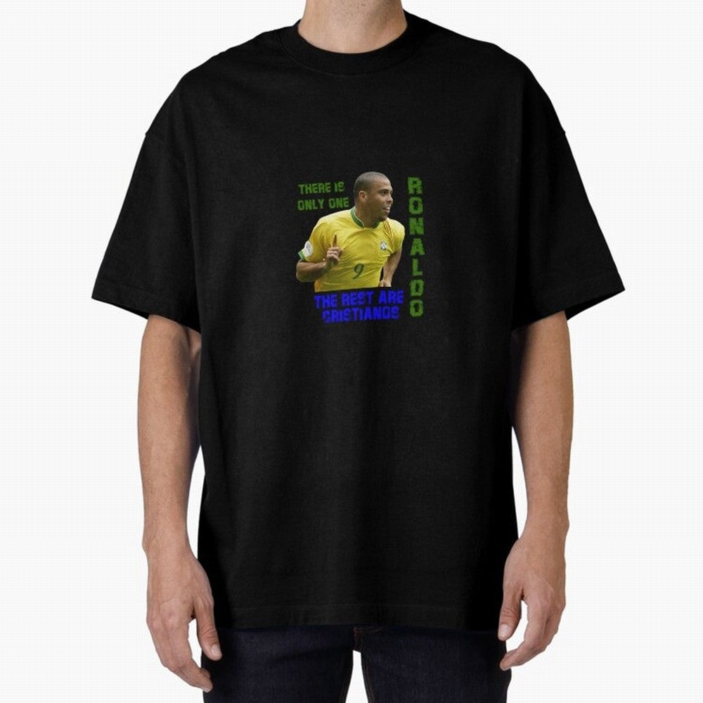 There is only one Ronaldo, the rest are Cristianos - Ronaldo Football Meme Oversized T-Shirt Celebrate Fan Culture around Match Day Hype around FIFA World Cup 2026 Group Stage, Cristiano Ronaldo, France, Stadium Memories, Football Loyalty,
