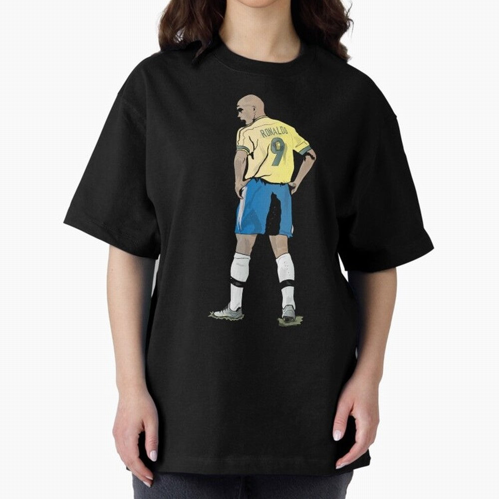 RONALDO NAZARIO 9 Oversized T-Shirt Bring World Football Passion into FIFA World Cup 2026 USA Canada Mexico Spirit, Capturing Brazil, Neymar, Champion Mindset, Group Stage Buzz, Knockout Tension and Passionate Fan Culture; Built for Supporters