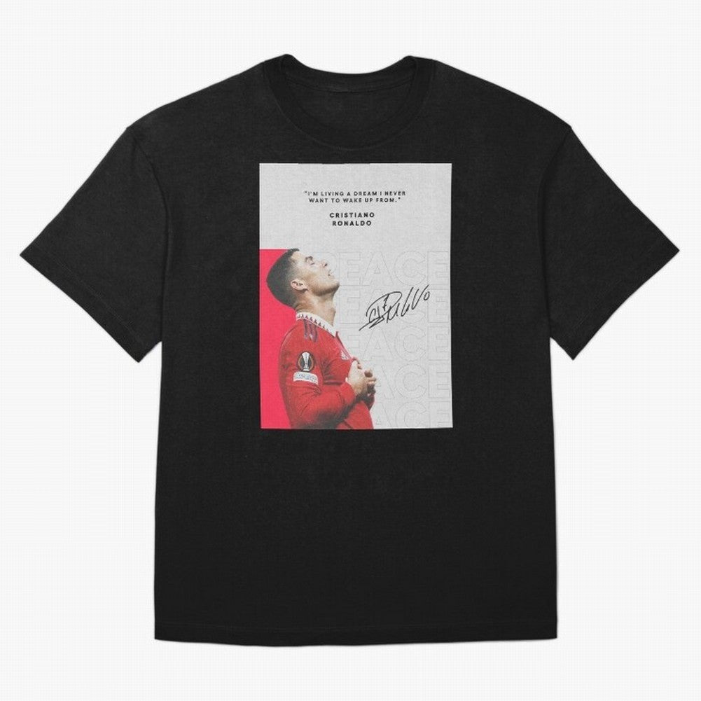 PEACE OF MIND Oversized T-Shirt Honor the Football Icons of FIFA World Cup 2026 Group Stage for Fans of CR7 and Messi and Spain, Bringing Global Supporter Spirit, Legendary Goals, National Colors and Tournament Celebration; Ideal for Passionate