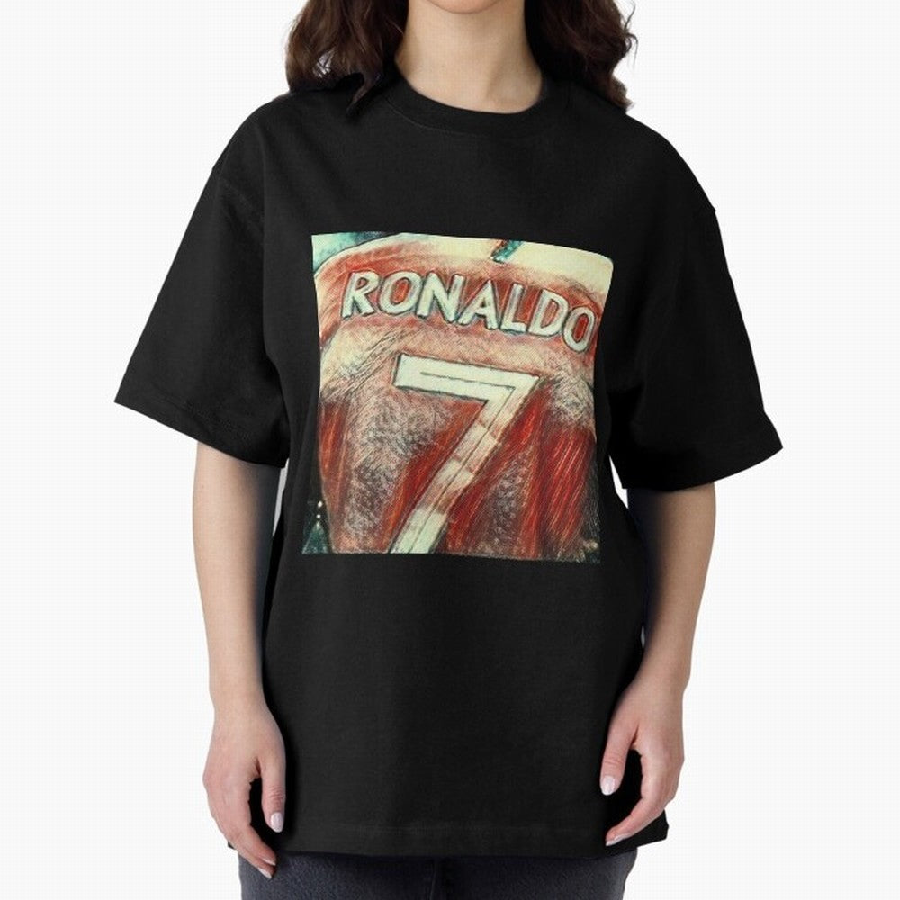 CR7 Oversized T-Shirt Turn Football Passion into Global Football Passion for FIFA World Cup 2026, Inspired by Messi, CR7 and Mbappe, England and Germany, Game Day Rituals, Football Legends, Country Pride and the Road to the Final; Made for