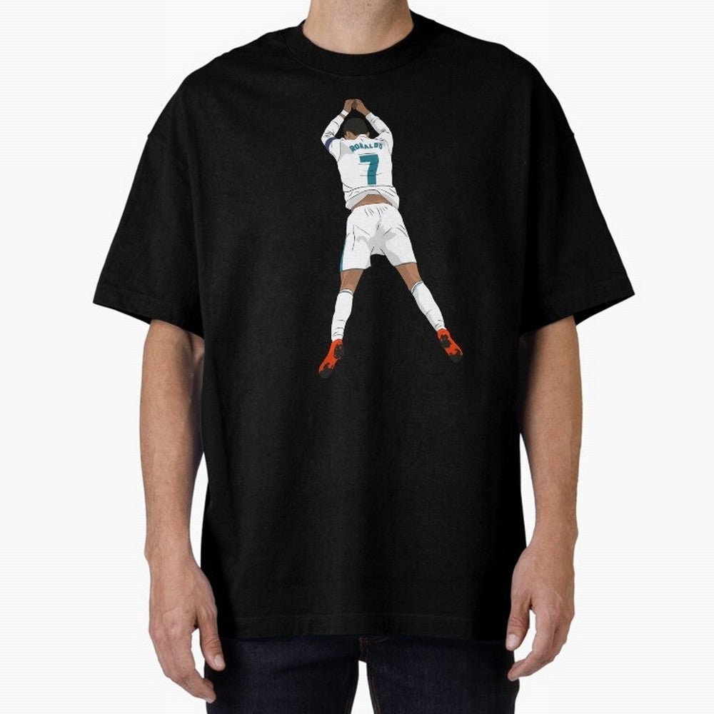 Cristiano Ronaldo Iconic Celebration Oversized T-Shirt Support Your Favorite Stars during the FIFA World Cup 2026 Journey through Neymar Highlights, Spain and Netherlands Pride, Game Day Rituals, Football Legends, Country Pride and the Road to the
