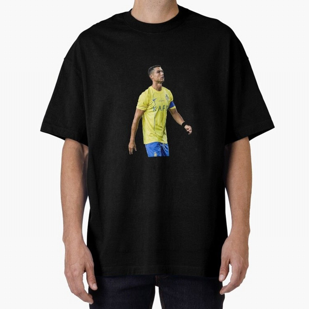 Ronaldo Al Nassar Oversized T-Shirt Celebrate Every Goal in Global Football Passion for FIFA World Cup 2026 USA Canada Mexico, Inspired by Neymar, Haaland and Cristiano Ronaldo, France, Football History, Final Match Energy, Crowd Noise and Once in