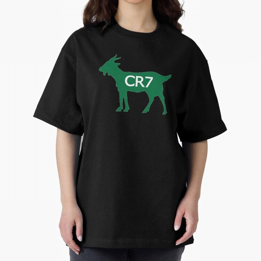 CR7 GOAT Saudi Arabia Oversized T-Shirt Relive the FIFA World Cup 2026 USA Canada Mexico Journey through Neymar, Haaland and Cristiano Ronaldo Highlights, Argentina, France and Brazil Pride, Stadium Chants, National Pride, Trophy Dreams and