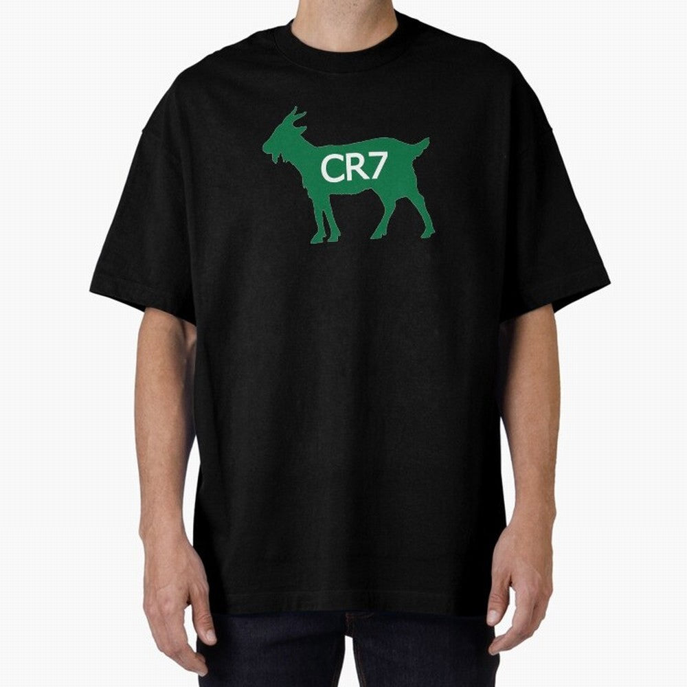 CR7 GOAT Saudi Arabia Oversized T-Shirt Relive the FIFA World Cup 2026 USA Canada Mexico Journey through Neymar, Haaland and Cristiano Ronaldo Highlights, Argentina, France and Brazil Pride, Stadium Chants, National Pride, Trophy Dreams and