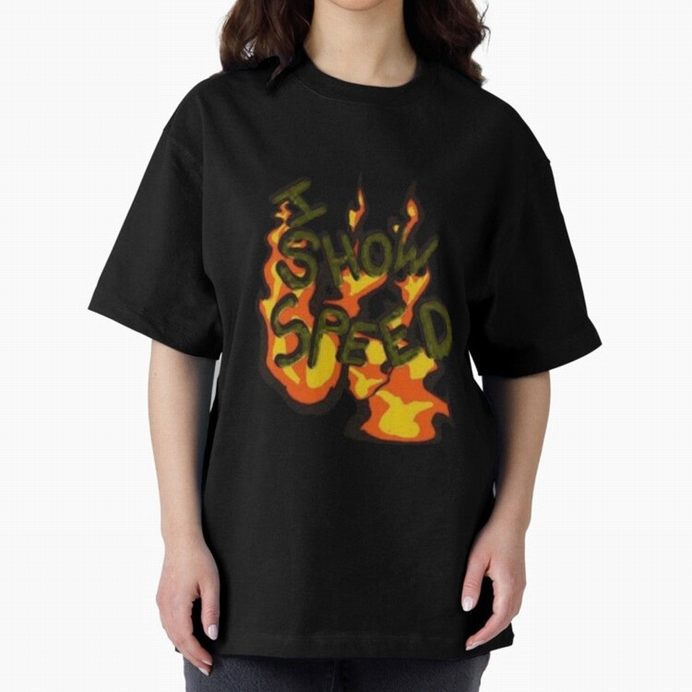 ISHOWSPEED MERCH LOGO 2 Oversized T-Shirt Step into Match Day Hype around FIFA World Cup 2026, Messi, CR7 and Mbappe, Spain, Stadium Memories, Football Loyalty, International Chants and Championship Tradition; Ideal for Football Dads, Football