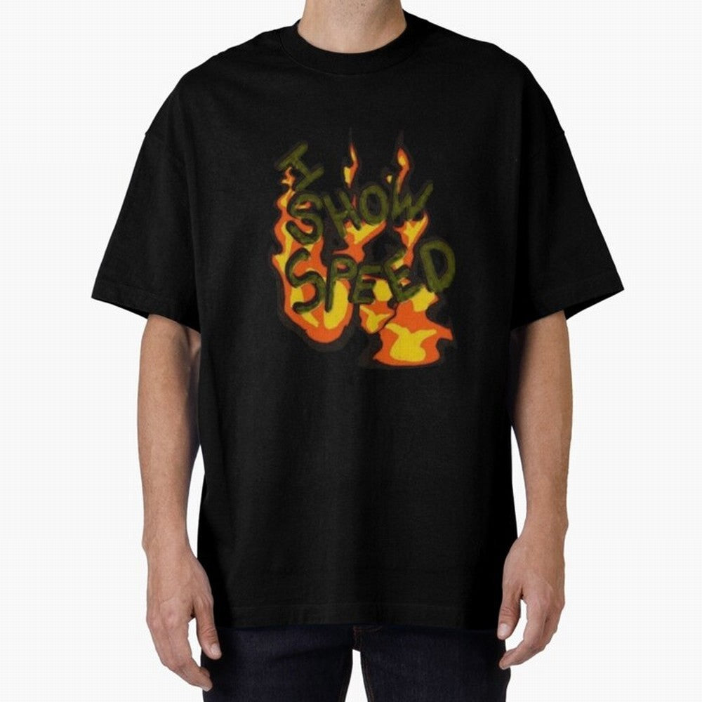 ISHOWSPEED MERCH LOGO 2 Oversized T-Shirt Step into Match Day Hype around FIFA World Cup 2026, Messi, CR7 and Mbappe, Spain, Stadium Memories, Football Loyalty, International Chants and Championship Tradition; Ideal for Football Dads, Football