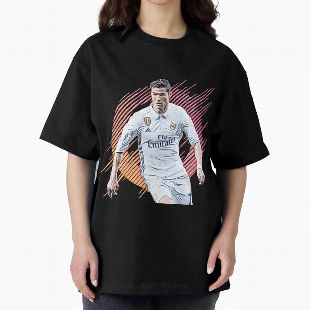 ronaldo christiano Oversized T-Shirt Bring Home FIFA World Cup 2026 USA Canada Mexico Celebrating Messi, CR7 and Mbappe, Netherlands Energy, Championship Spirit, Famous Goals, Roaring Crowds and International Football Unity; Built for Supporters