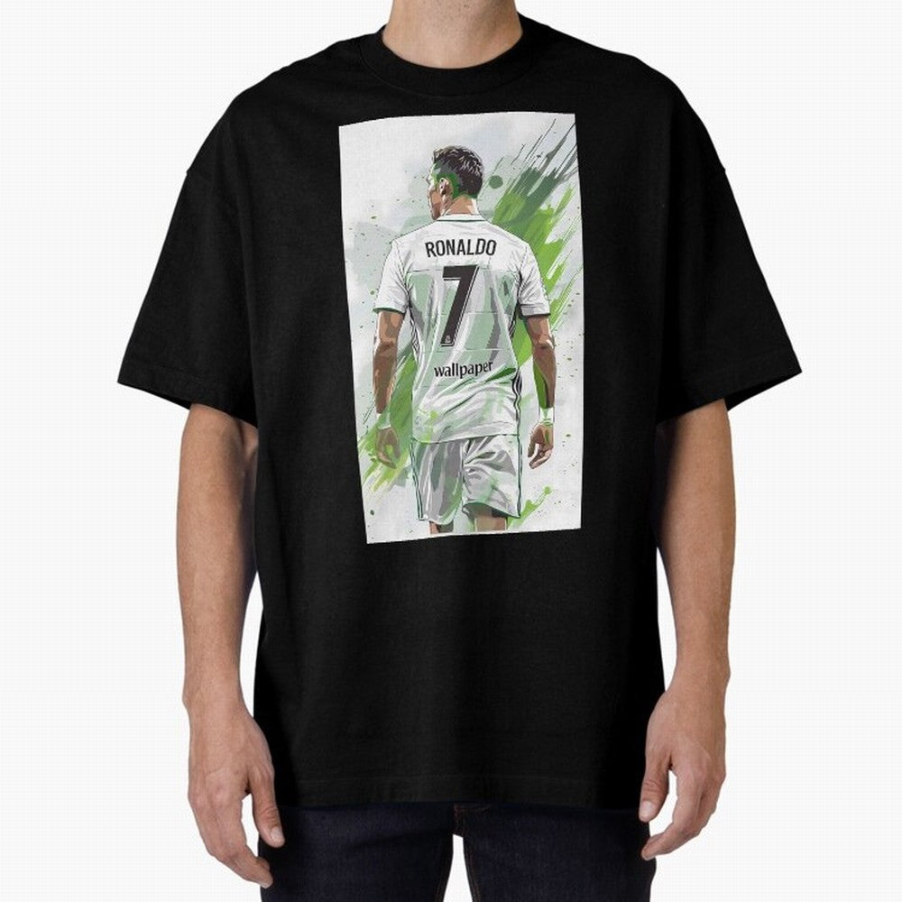 Ronaldo Oversized T-Shirt Bring Match Day Fire to FIFA World Cup 2026 Spirit, Capturing Argentina and Brazil, Mbappe, Football Festival Excitement, Trophy Ambitions, Country Rivalries and Star Player Buzz; Perfect for Fans, Collectors, Family