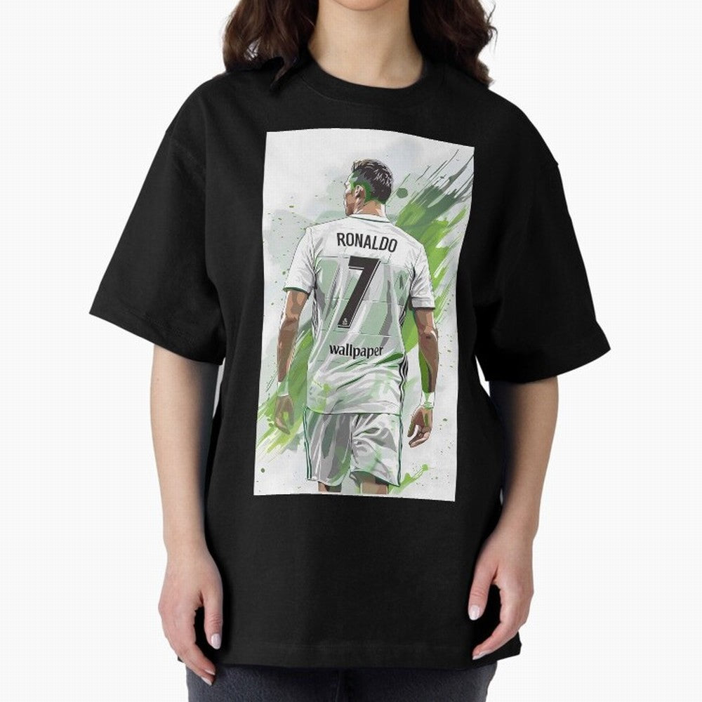 Ronaldo Oversized T-Shirt Bring Match Day Fire to FIFA World Cup 2026 Spirit, Capturing Argentina and Brazil, Mbappe, Football Festival Excitement, Trophy Ambitions, Country Rivalries and Star Player Buzz; Perfect for Fans, Collectors, Family