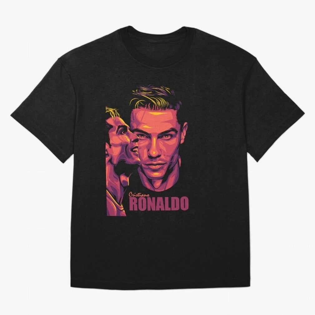 Cristiano Ronaldo Glow in the Dark Oversized T-Shirt Remember Iconic Moments from the FIFA World Cup 2026 USA Canada Mexico Journey through Mbappe Highlights, Netherlands Pride, Championship Spirit, Famous Goals, Roaring Crowds and International