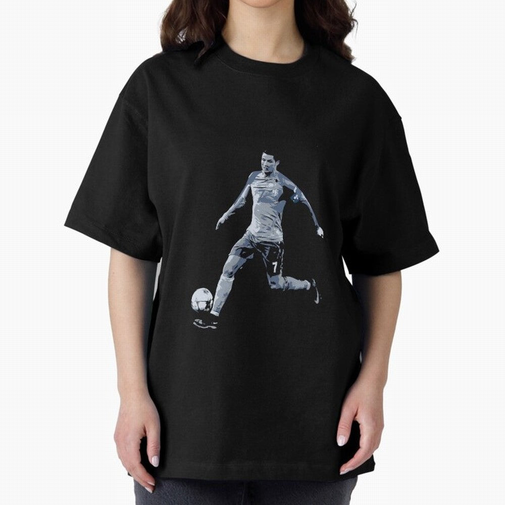 Soccer Football Art, Cristiano Ronaldo Oversized T-Shirt Join FIFA World Cup 2026 Built around CR7, Argentina and Brazil Energy, Champion Mindset, Group Stage Buzz, Knockout Tension and Passionate Fan Culture; Great for Supporters Who Love
