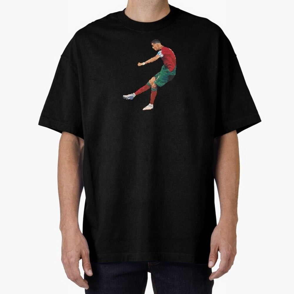 Cristiano Ronaldo Oversized T-Shirt Stand Proud for Match Day Hype around FIFA World Cup 2026 Group Stage, Haaland and Mbappe, France, Stadium Memories, Football Loyalty, International Chants and Championship Tradition; Created for Match Day