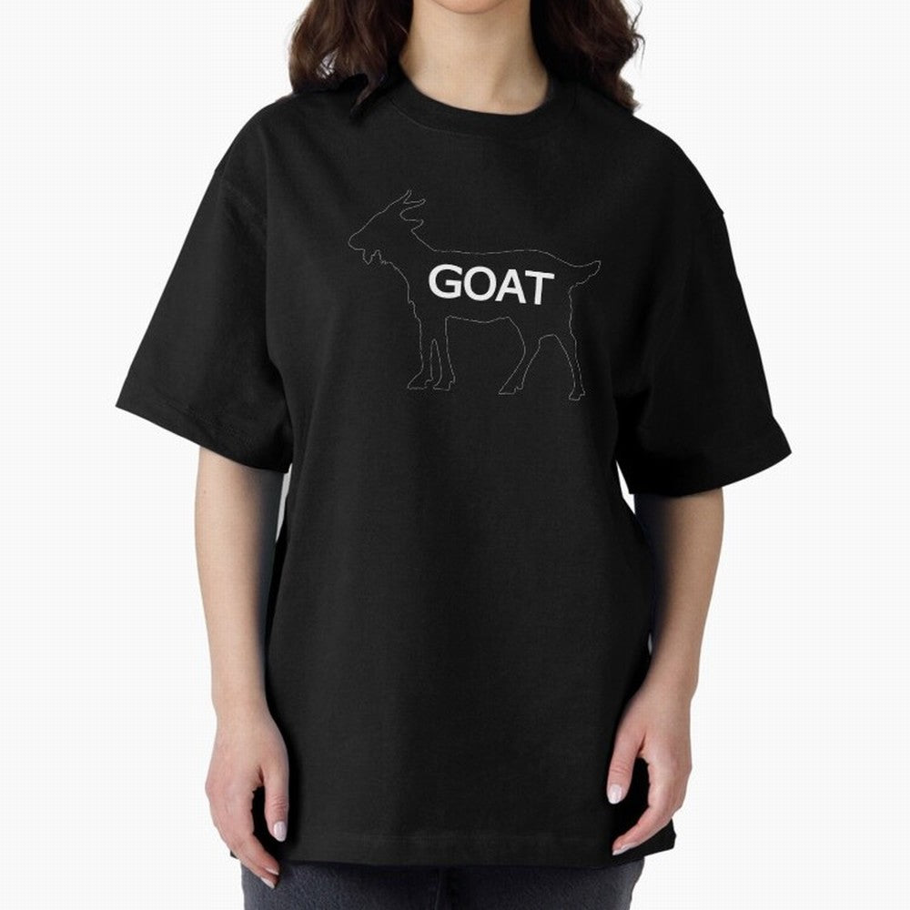 GOAT Alt Oversized T-Shirt Show Your Stadium Side during Match Day Hype around FIFA World Cup 2026 USA Canada Mexico, CR7 and Messi, England, Supporter Pride, Iconic Celebrations, Legendary Names and Global Match Day Energy; Ideal for Passionate