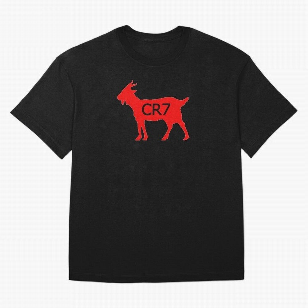 CR7 GOAT Red Oversized T-Shirt Support Iconic Players in FIFA World Cup 2026 USA Canada Mexico Spirit, Inspired by Brazil, Portugal and Argentina, CR7 and Messi, Stadium Chants, National Pride, Trophy Dreams and Unforgettable Football Memories;