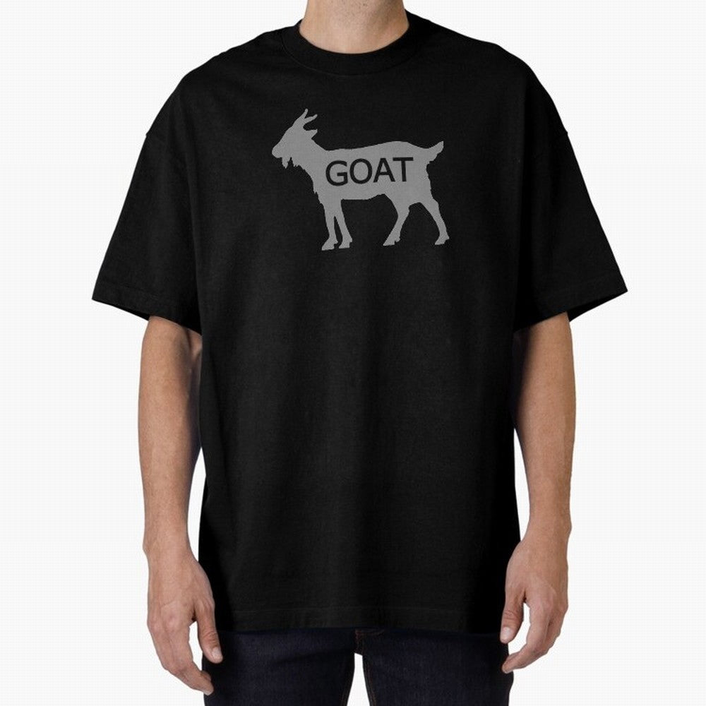 GOAT Grey 2 Oversized T-Shirt Bring Stadium Energy to Match Day Hype around FIFA World Cup 2026 USA Canada Mexico, CR7, Spain and Netherlands, Worldwide Fan Energy, Dramatic Goals, Stadium Lights and Championship Celebrations; Ideal for Passionate