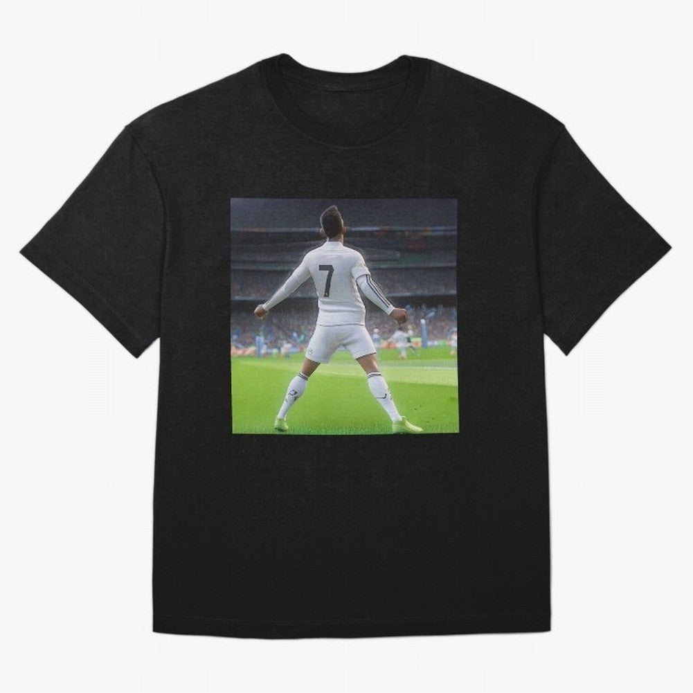 Ronaldo caricature Oversized T-Shirt Carry the Dream of FIFA World Cup 2026 Group Stage Spirit, with Germany, Neymar, Championship Spirit, Famous Goals, Roaring Crowds and International Football Unity; Ideal for Football Dads, Football Moms,