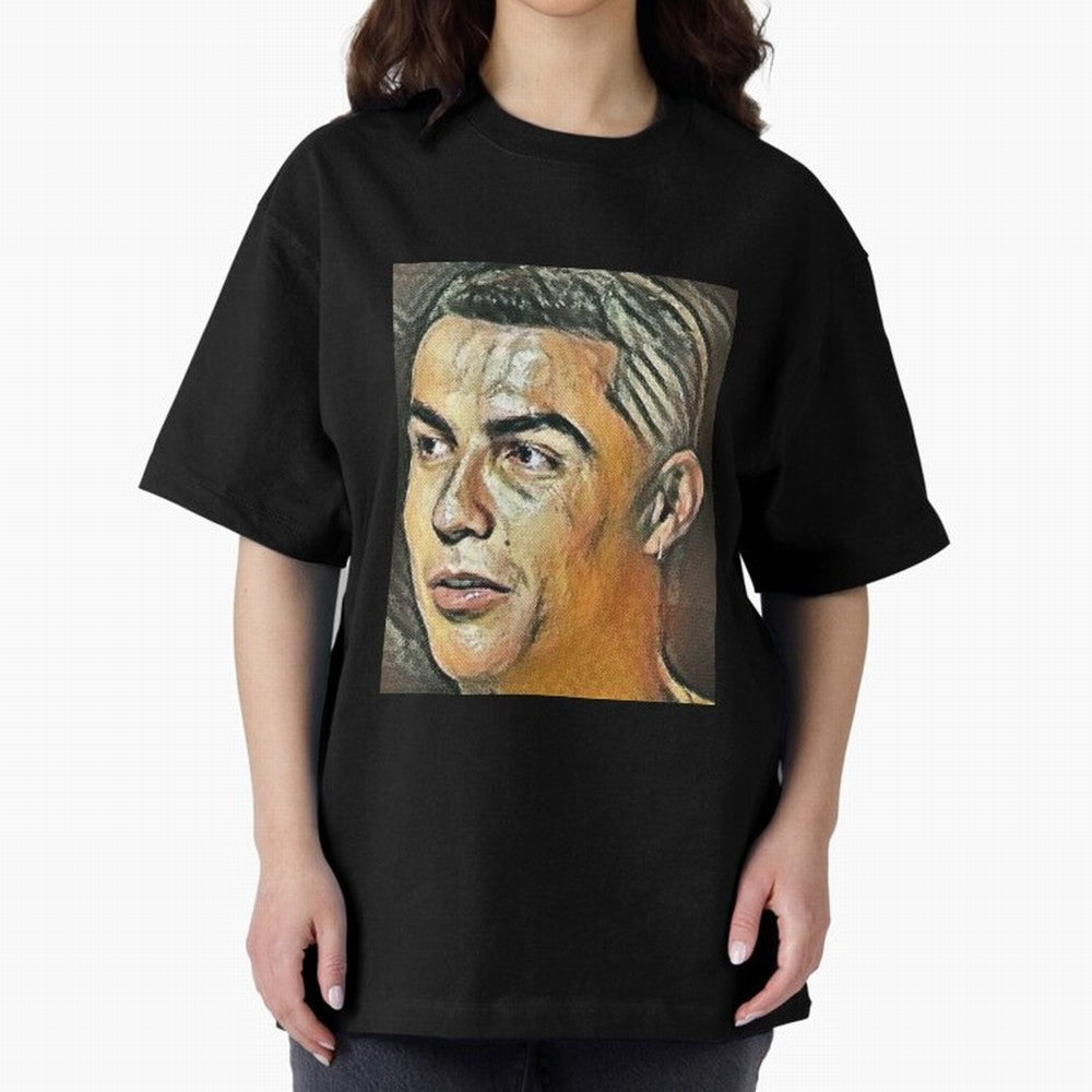 Cristiano Ronaldo Oversized T-Shirt Show Your Stadium Side during the FIFA World Cup 2026 USA Canada Mexico Journey through Messi Highlights, Spain Pride, Championship Spirit, Famous Goals, Roaring Crowds and International Football Unity; Perfect