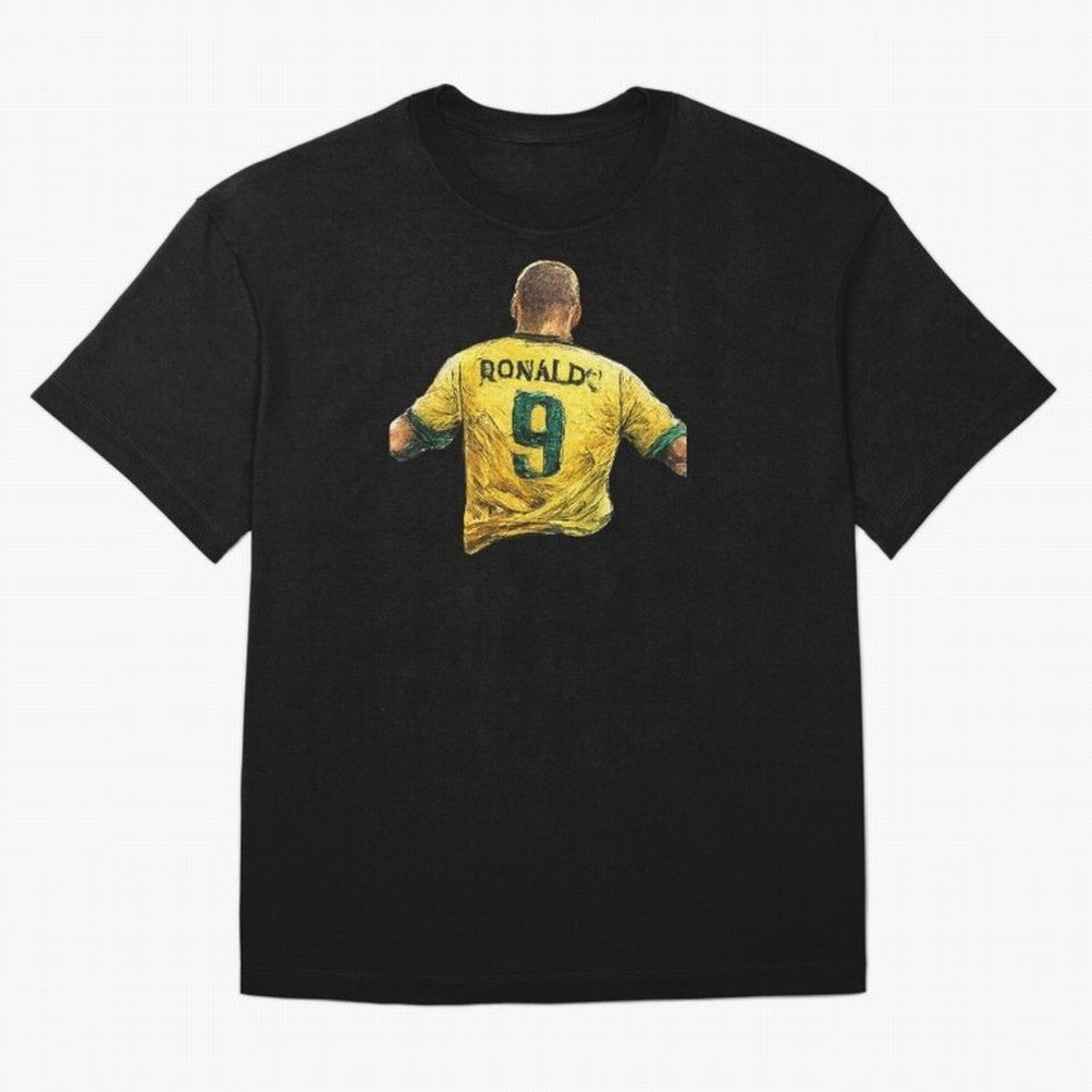 Brazilian Football Legend No.9 Vintage Streetwear Design Oversized T-Shirt Capture FIFA World Cup 2026 USA Canada Mexico Celebrating Mbappe and Neymar, Spain and Netherlands Energy, Stadium Memories, Football Loyalty, International Chants and
