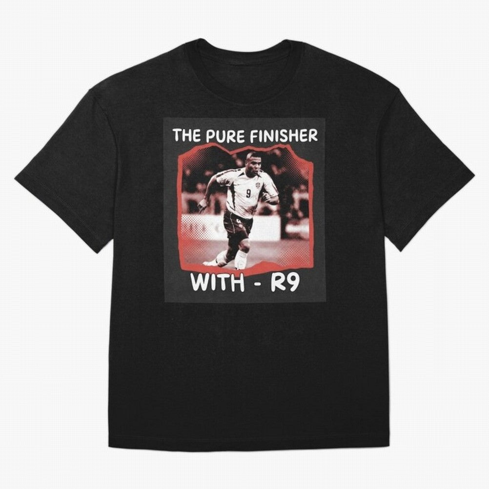 Ronaldo R9 The Pure Finisher Vintage Oversized T-Shirt Celebrate Football Dreams Across FIFA World Cup 2026 with Haaland and Mbappe, Germany Energy, Tournament Hype, Historic Matchups, Family Viewing Parties and Global Sports Pride; Ideal for Fans